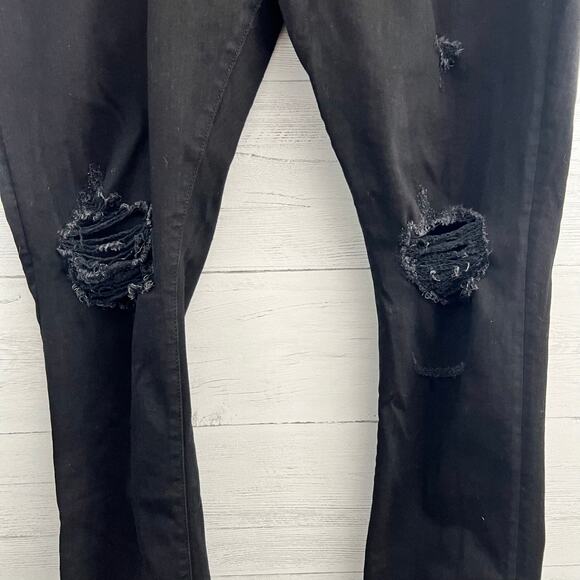 Cult of Individuality Black Distressed Slim Jeans Size 42 - Picture 8 of 12